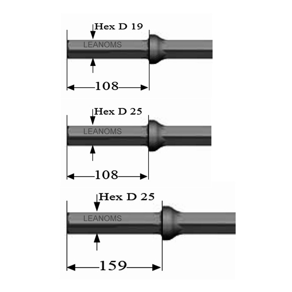 7 Degree 11 Degree And 12 Degree Rock Taper Drill Rod for Mining, Quarry And Tunnel